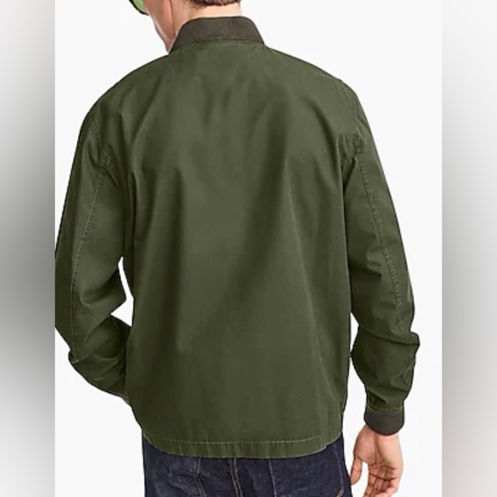 J.Crew Men's Everyday Bomber Jacket Vintage Olive